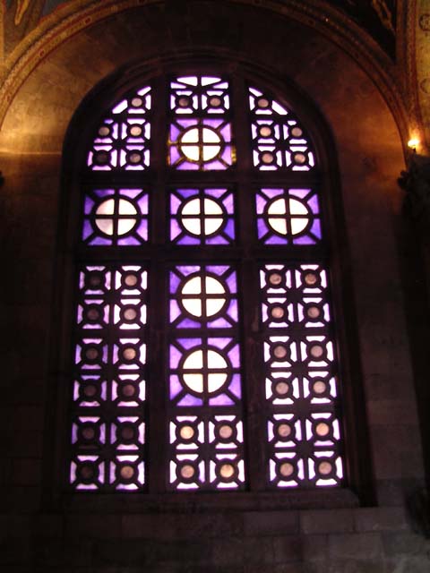 Jerusalem Church of the Nations Alabaster Window